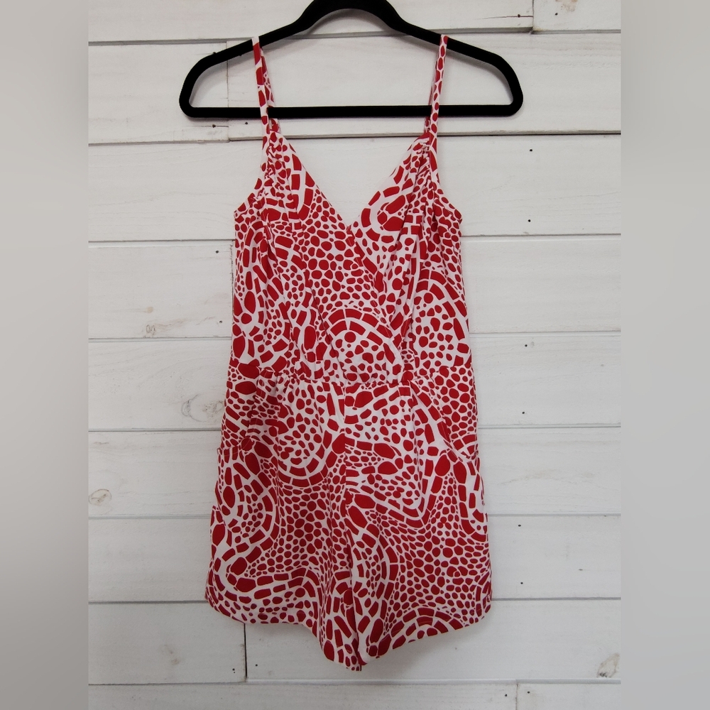 Southern Frock Romper red/white